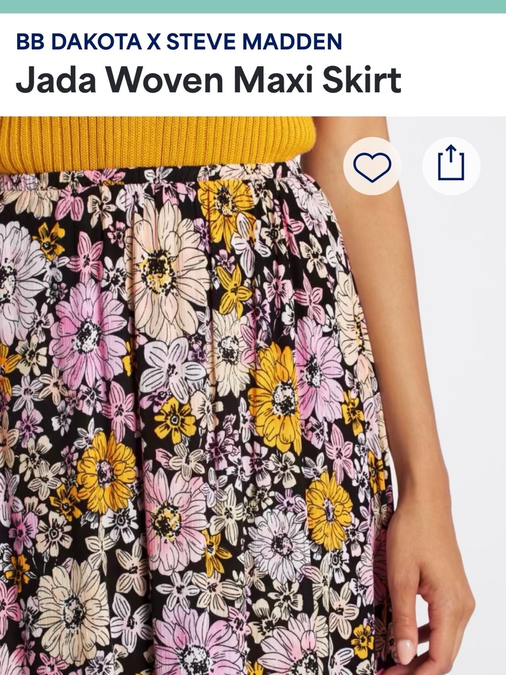 Steve Madden Apparel Jada Woven Maxi Skirt